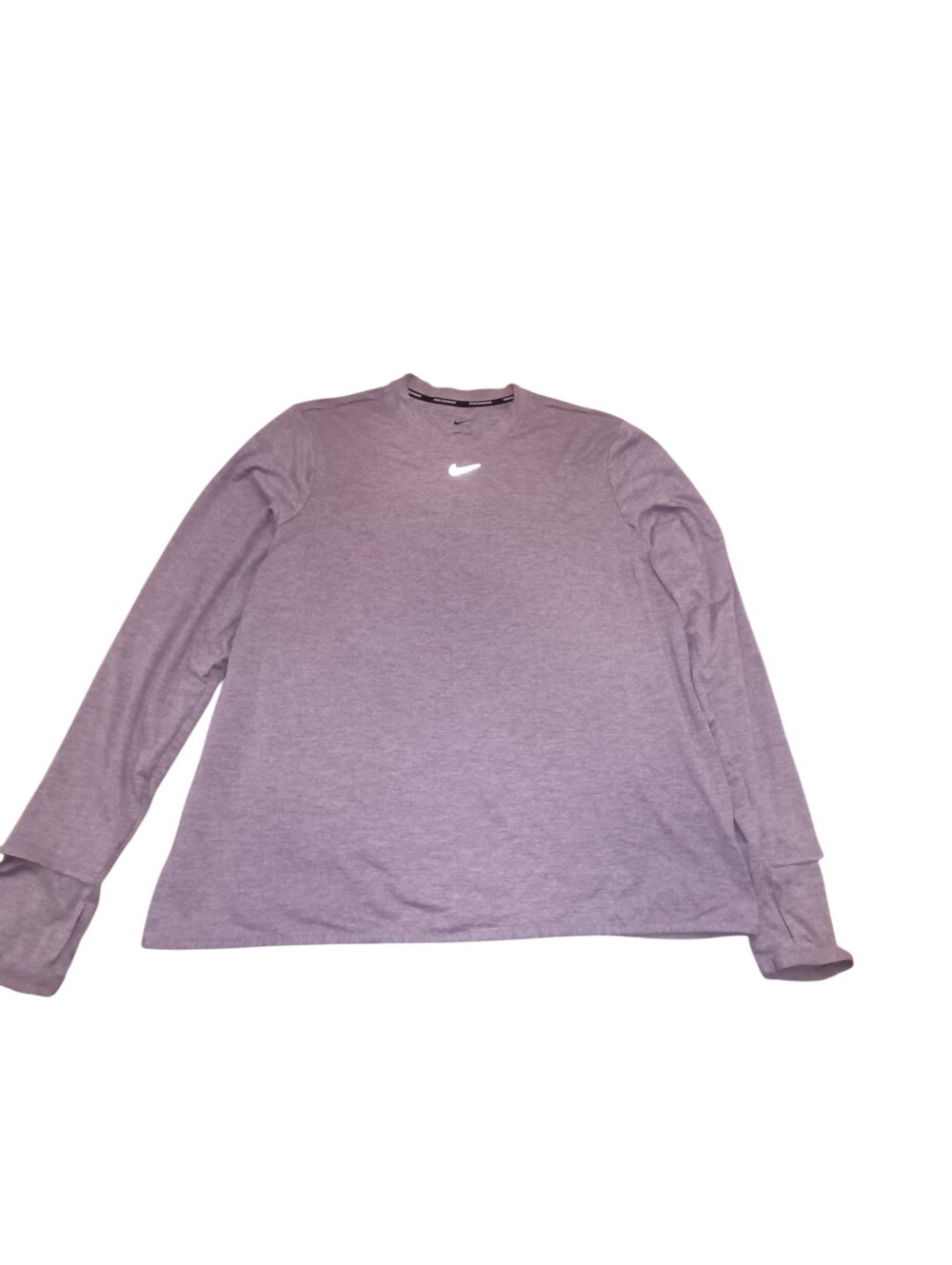 ✨ Nike Running Dri-FIT Heathered Purple Short Sleeve Top - Size XL Women's ✨